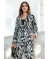 VANELLA BLACK PRINTED JACKET