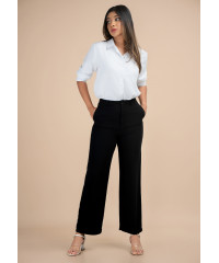 ANA HIGHWAIST BLACK BELL PANT 