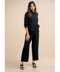 LILA BAGGY BLACK PANT 