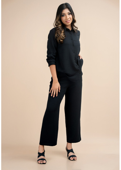 LILA BAGGY BLACK PANT 