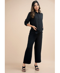 LILA BAGGY BLACK PANT 