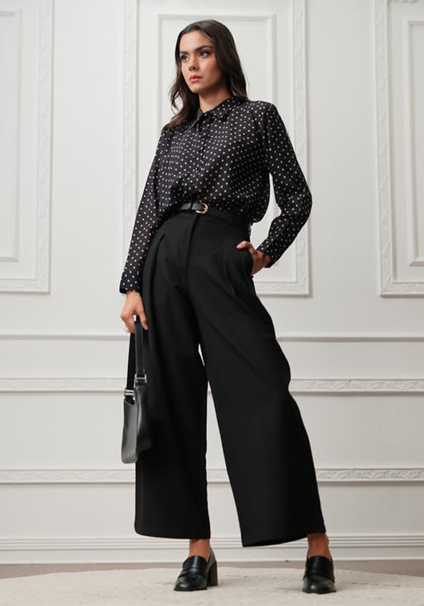 ANIKA BLACK OFFICE PANT