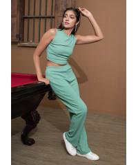 AURORA STRAIGHT GREEN LEG PANT