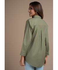 LISA GREEN SHIRT BLOUSE