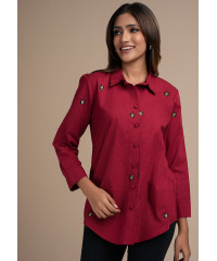 BEE EMBROIDARY SHIRT BLOUSE