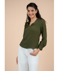 ANDREA V NECK BLOUSE