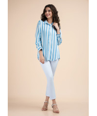 HANAH STRIPE LONG SLEEVE BLOUSE 