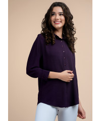 HANAH PURPLE BLOUSE 