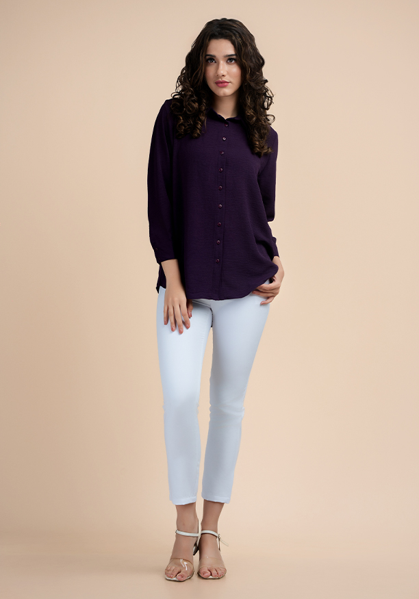 HANAH PURPLE BLOUSE 