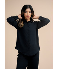 HANNAH BLACK  SHIRT BLOUSE