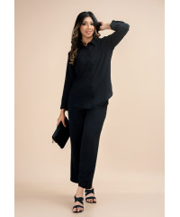 HANNAH BLACK  SHIRT BLOUSE