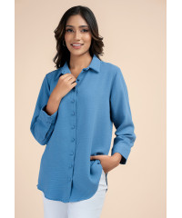 HANAH ICE BLUE BLOUSE