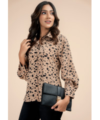 PEARL TIGER PRINTED BLOUSE