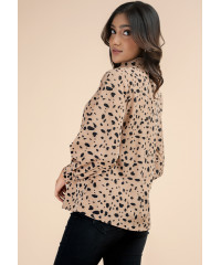 PEARL TIGER PRINTED BLOUSE