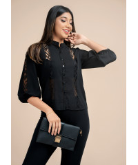 RYLIE LASER CUT BLOUSE