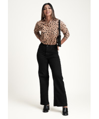 LORIDA TIGER PRINT BLOUSE 