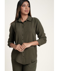 LORIDA KHAKI BLOUSE 