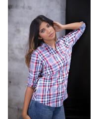 HANNA CHECK BLOUSE