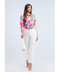 LISA PINK PRINTED BLOUSE 