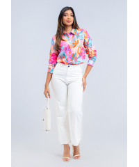 LISA PINK PRINTED BLOUSE 