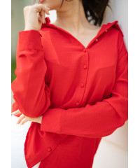 LISA RED LONG SLEEVE BLOUSE