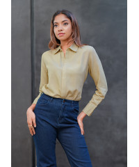 LIYA GREEN WORK WEAR BLOUSE