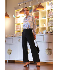 LISA GREEN MIX PRINT BLOUSE
