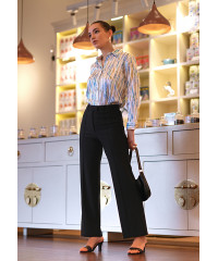 LISA GREEN MIX PRINT BLOUSE