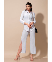 LISA WHITE LONG SLEEVE BLOUSE