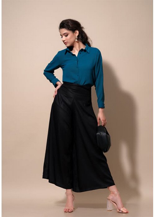 LISA L GREEN LONG SLEEVE BLOUSE 
