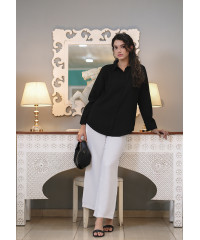 RIYANA OFFICE WEAR BLACK SHIRT