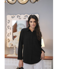 RIYANA OFFICE WEAR BLACK SHIRT