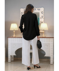 RIYANA OFFICE WEAR BLACK SHIRT