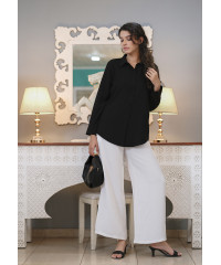 RIYANA OFFICE WEAR BLACK SHIRT