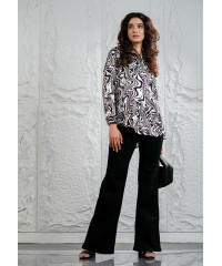 SHOPHIA BLACK LONG SLEEVE BLOUSE