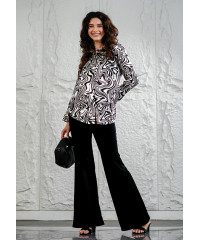 SHOPHIA BLACK LONG SLEEVE BLOUSE
