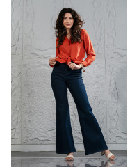 SIENNA ORANGE LONG SLEEVE BLOUSE 