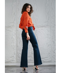 SIENNA ORANGE LONG SLEEVE BLOUSE 