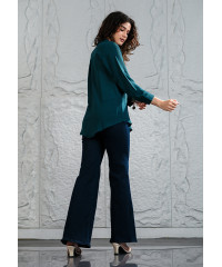 SIENNA GREEN LONG SLEEVE BLOUSE