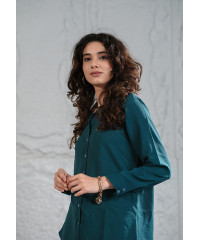SIENNA GREEN LONG SLEEVE BLOUSE