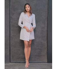 MINDY ASH MIX BLAZER DRESS