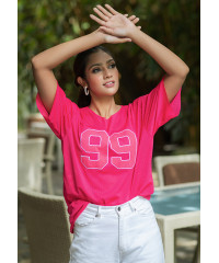 EYLIE MESH HOT PINK TOP 