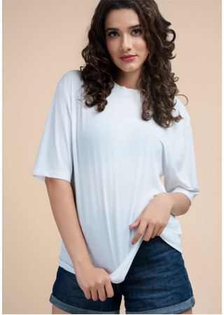 XYZ WHITE BAGGY TEE 