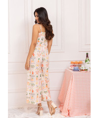 CLOERA PRINTED LONG JUMPSUIT