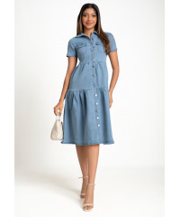 LILY DENIM ICE BLUE DRESS