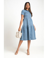 LILY DENIM ICE BLUE DRESS