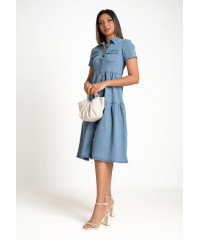 LILY DENIM ICE BLUE DRESS