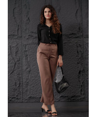ANA HIGH WAIST CREAM BELL PANT 