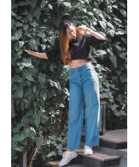 BLUE WIDE LEG PANT