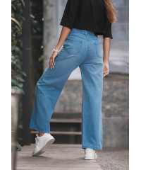 BLUE WIDE LEG PANT